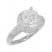 2.95 ct Ladies Round Cut Diamond Engagement Ring 